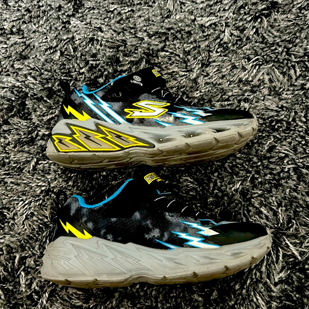 Barely worn Skechers kids light up shoes